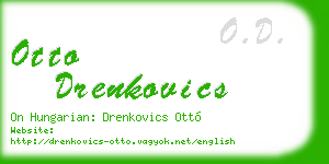 otto drenkovics business card